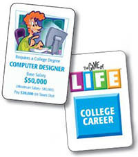 life board game career cards