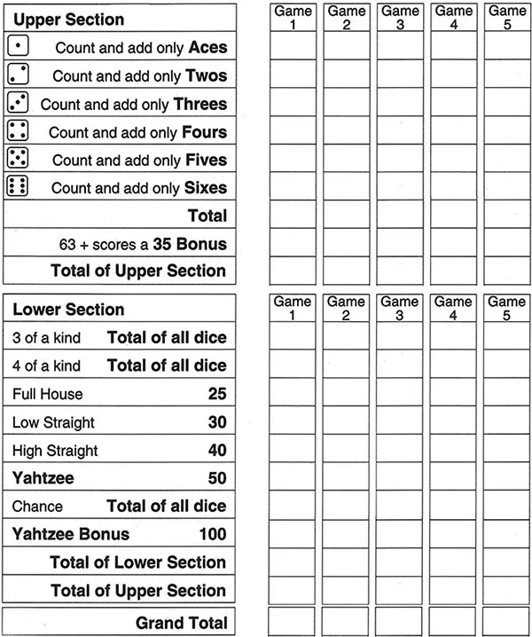 10 000 Dice Game Score Sheet Printable Printable Templates